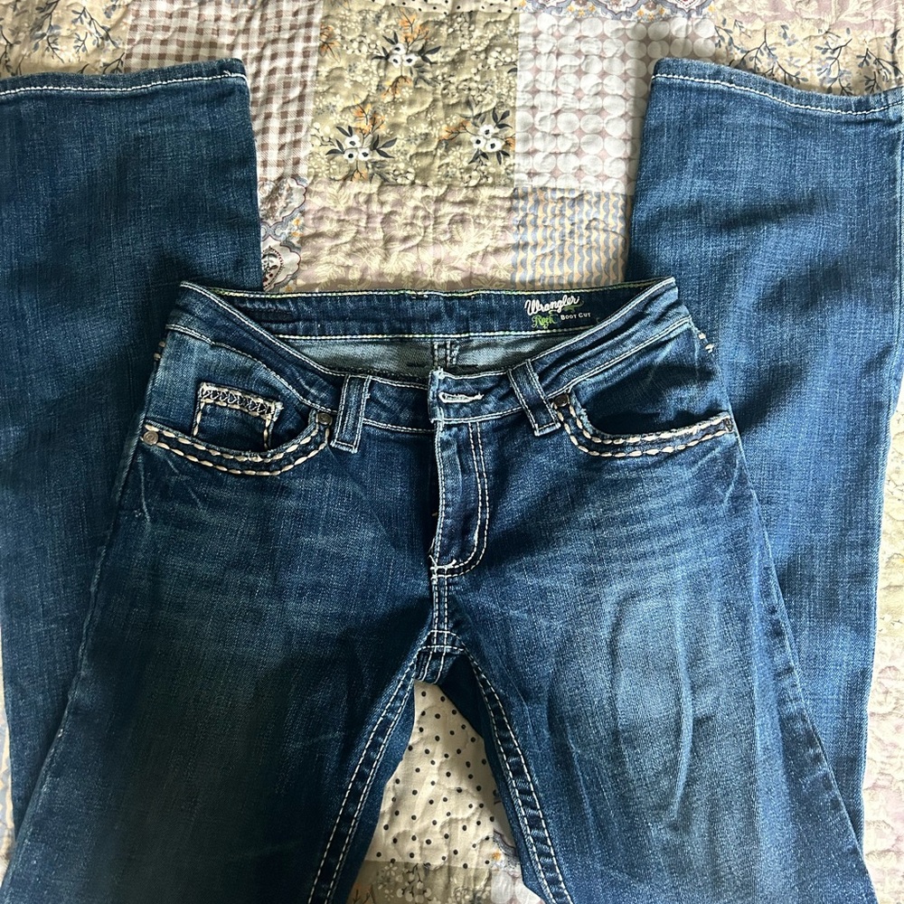 Wrangler Women's Dark Blue Boot Cut Jeans